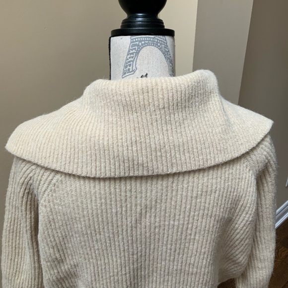 AMAZON Brand Zip Up Sweater Jacket Knit Sweater Lapel Cropped Cardigan SZ XL - Picture 15 of 15